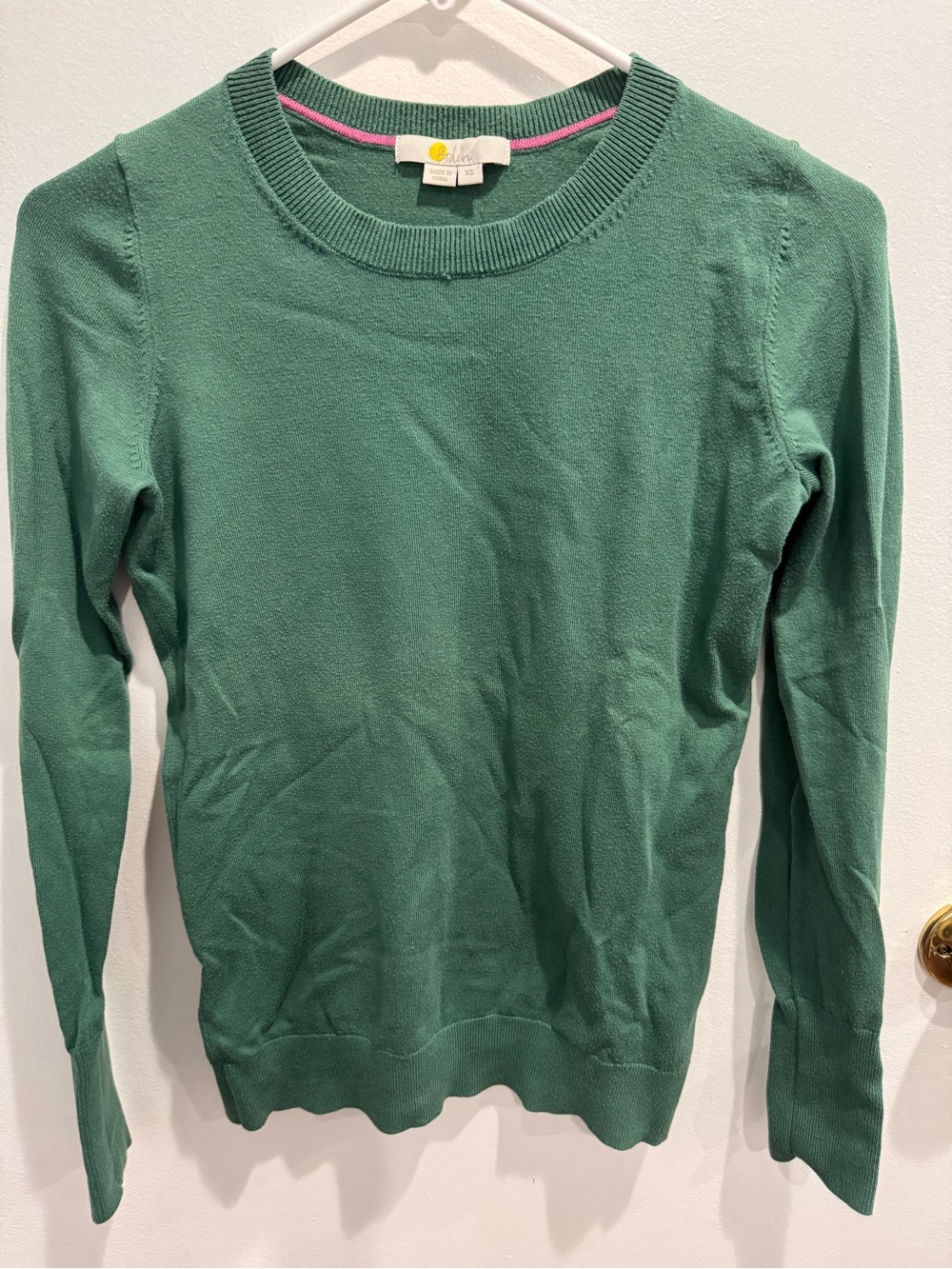 Boden Green Crewneck Sweater